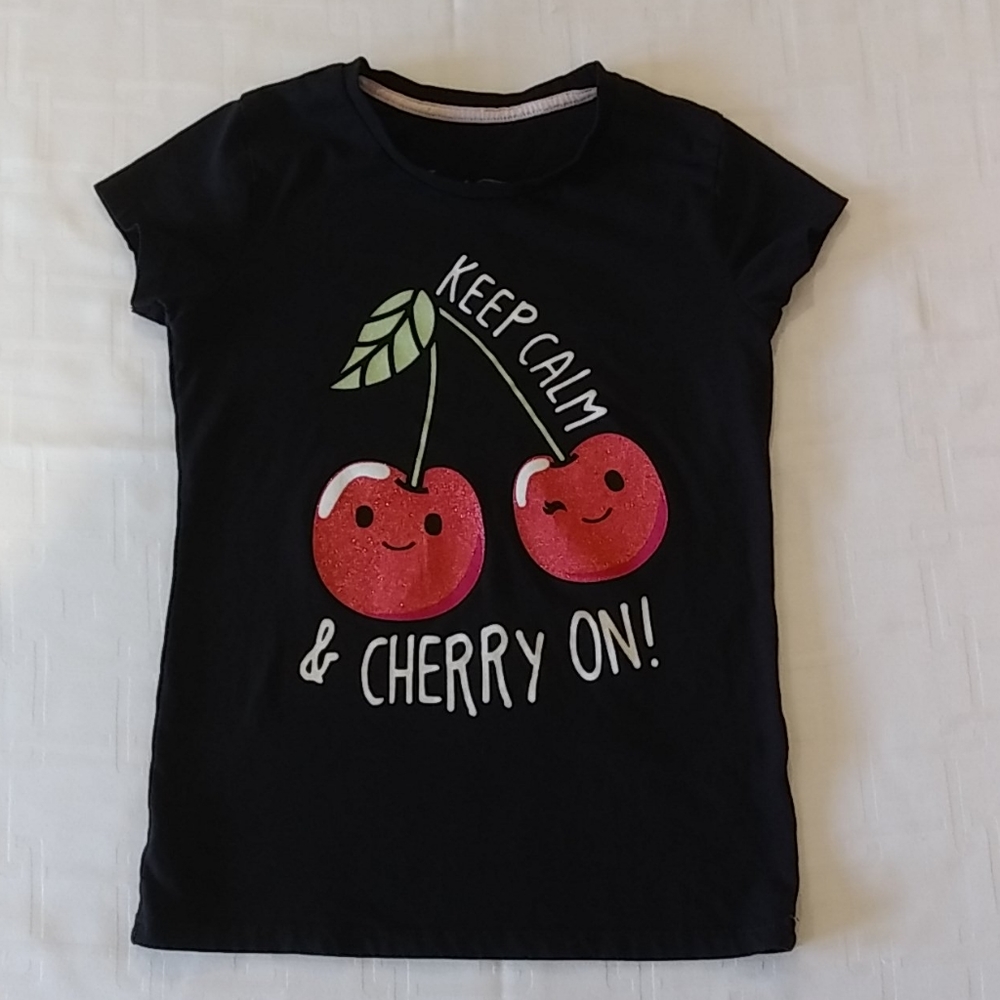 Novel Teez - Keep Calm and Cherry On - Child L